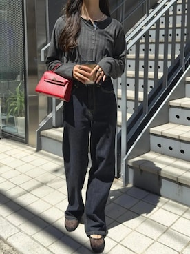 「インディゴデニム」｜神戸レタスさん（レディース・158cm）の秋コーディネート