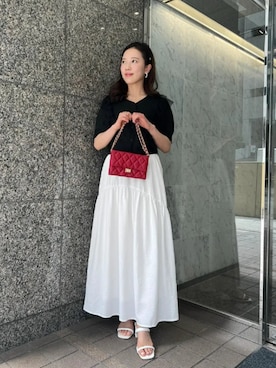 「KOBE LETTUCE」｜「アイテム（カーディガン/ボレロ）」を使った、神戸レタスさん（レディース・150cm）の夏コーディネート