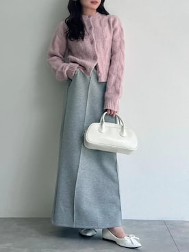 「Petitle（プチレ）の[ 低身長向けサイズ ] ダイバーナロースカート（スカート）」を使った、神戸レタスさん（レディース・148cm）の秋コーディネート