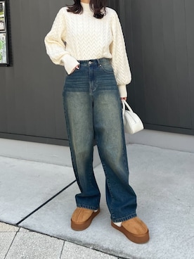 神戸レタスさん（レディース・156cm）の冬コーディネート