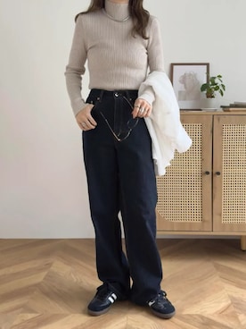 「KOBE LETTUCE（コウベレタス）のアイテム」を使った、神戸レタスさん（レディース・152cm）の春コーディネート