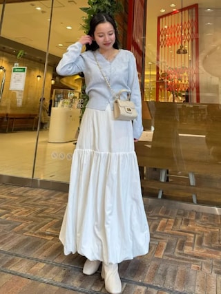 【試着のみ】boussole×qualite★レースジャガートポロ襟ニット 1773823161_320.jpg