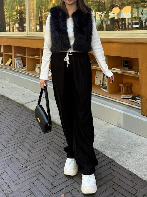 メゾンエウレカ コーデュロイ ワイドパンツ MAISON EUREKAメゾンエウレカ】コーデュロイワイドパンツ メゾン