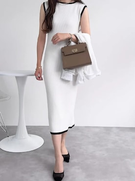 「KOBE LETTUCE（コウベレタス）のアイテム（ワンピース）」を使った、神戸レタスさん（レディース・158cm）の夏コーディネート