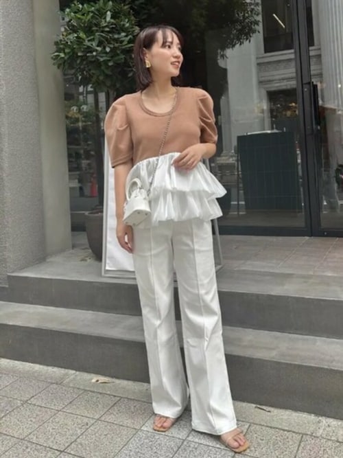 セール】のびのびストレッチセンターラインマタニティパンツ