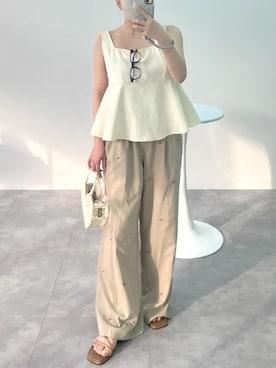 「アイテム（バッグ）」を使った、神戸レタスさん（レディース・150cm）の夏コーディネート