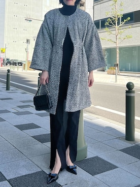 「KOBE LETTUCE（コウベレタス）のアイテム（ジャケット/アウター）」を使った、神戸レタスさん（レディース・162cm）の秋コーディネート