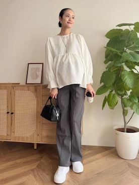 「アイテム（ママ＆ベビー）」を使った、神戸レタスさん（レディース・162cm）の冬コーディネート