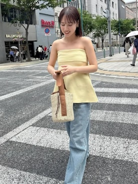 「アイテム（バッグ）」を使った、神戸レタスさん（レディース・156cm）の夏コーディネート