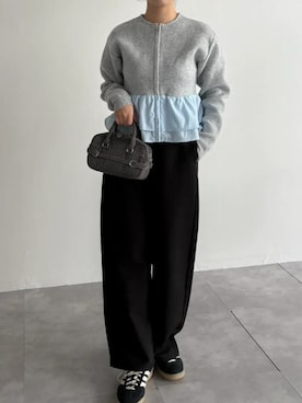 「KOBE LETTUCE（コウベレタス）のアイテム」を使った、神戸レタスさん（レディース・157cm）の春コーディネート