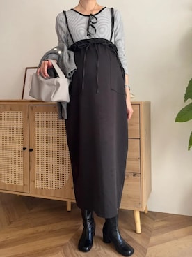 「アイテム（ママ＆ベビー）」を使った、神戸レタスさん（レディース・162cm）の冬コーディネート