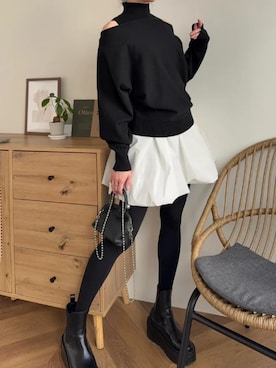 「ハイネック」｜神戸レタスさん（レディース・162cm）の春コーディネート