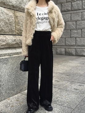 「KOBE LETTUCE（コウベレタス）のアイテム」を使った、神戸レタスさん（レディース・158cm）の冬コーディネート