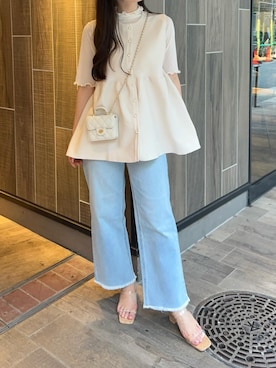 「Petitle（プチレ）のアイテム」を使った、神戸レタスさん（レディース・155cm）の秋コーディネート