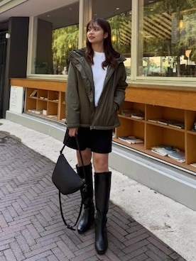 「KOBE LETTUCE」｜「アイテム（ジャケット/アウター）」を使った、神戸レタスさん（レディース・160cm）の冬コーディネート