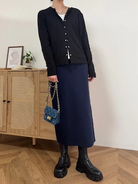 「KOBE LETTUCE（コウベレタス）のアイテム」を使った、神戸レタスさん（レディース・162cm）の冬コーディネート