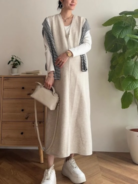 「アイテム（ママ＆ベビー）」を使った、神戸レタスさん（レディース・162cm）の冬コーディネート