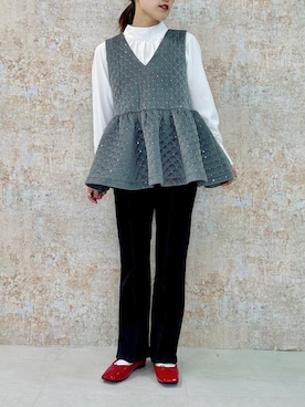 「Petitle（プチレ）のアイテム」を使った、神戸レタスさん（レディース・154cm）の秋コーディネート