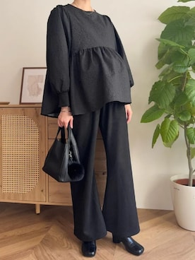 「アイテム（ママ＆ベビー）」を使った、神戸レタスさん（レディース・162cm）の冬コーディネート