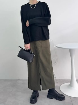 神戸レタスさん（レディース・162cm）の冬コーディネート