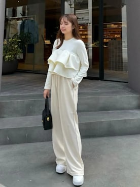 「KOBE LETTUCE（コウベレタス）のアイテム」を使った、神戸レタスさん（レディース・160cm）の春コーディネート