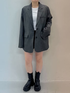 「KOBE LETTUCE（コウベレタス）のアイテム（ジャケット/アウター）」を使った、神戸レタスさん（レディース・150cm）の秋コーディネート