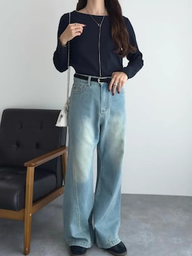 「KOBE LETTUCE（コウベレタス）のアイテム」を使った、神戸レタスさん（レディース・158cm）の冬コーディネート