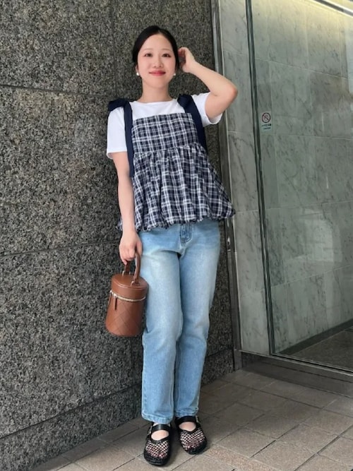 tntntutu リボン ビスチェ 水色 原宿 キャミソール ベスト ジレ Fashion Letter かぎ針編みビスチェ ベスト ジレ クロシェレース