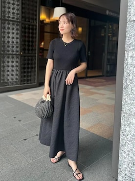 「ドッキングワンピ」｜神戸レタスさん（レディース・156cm）の夏コーディネート