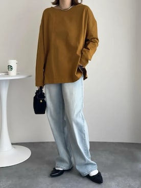 「マスタード」｜神戸レタスさん（レディース・152cm）の春コーディネート