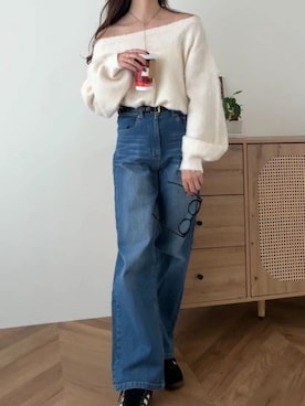 「KOBE LETTUCE（コウベレタス）のアイテム」を使った、神戸レタスさん（レディース・158cm）の春コーディネート