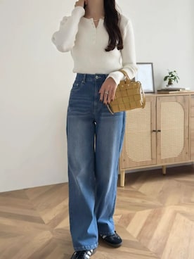 「KOBE LETTUCE（コウベレタス）のアイテム」を使った、神戸レタスさん（レディース・158cm）の冬コーディネート