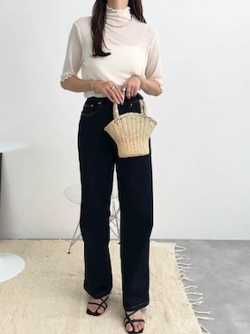 「インディゴデニム」｜神戸レタスさん（レディース・158cm）の秋コーディネート