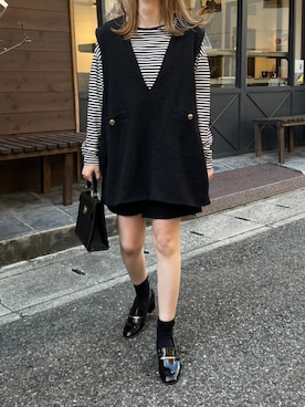 神戸レタスさん（レディース・152cm）の冬コーディネート