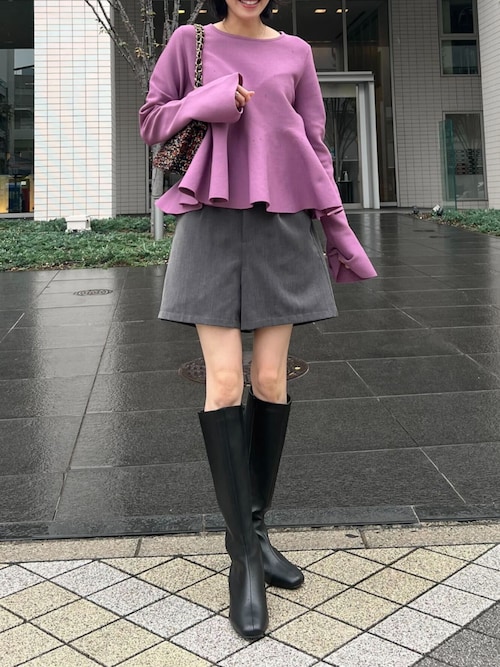 フェイクレザーロングブーツ（ブーツ）｜KOBE LETTUCE（コウベレタス