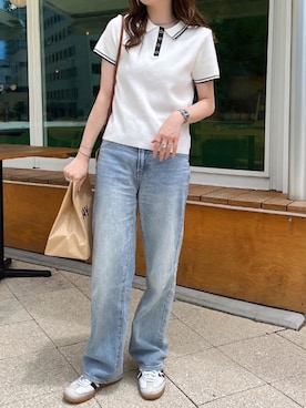 「KOBE LETTUCE（コウベレタス）のアイテム（ニット/セーター）」を使った、神戸レタスさん（レディース・152cm）の秋コーディネート