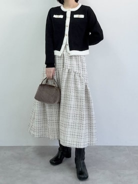 「Petitle（プチレ）のアイテム」を使った、神戸レタスさん（レディース・152cm）の冬コーディネート