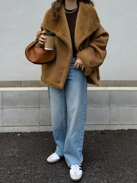 「KOBE LETTUCE」｜「アイテム（ジャケット/アウター）」を使った、神戸レタスさん（レディース・152cm）の秋コーディネート