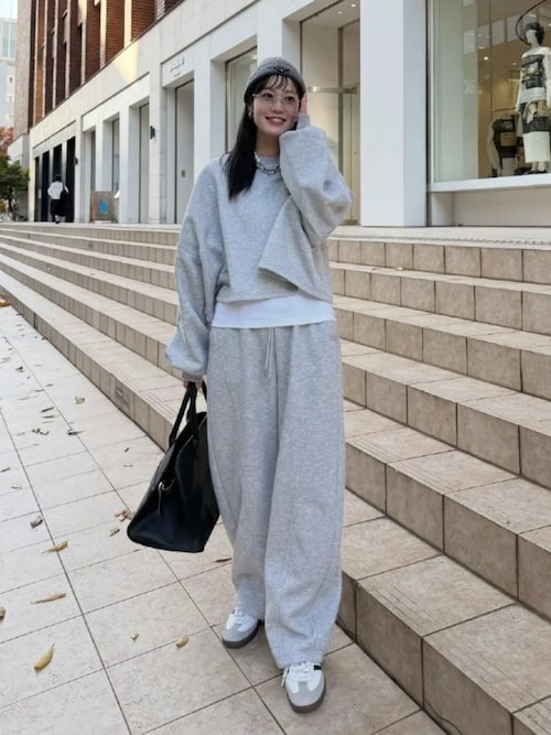 セール】[ 裏ボア ] 暖かスウェットカーブパンツ（スウェットパンツ