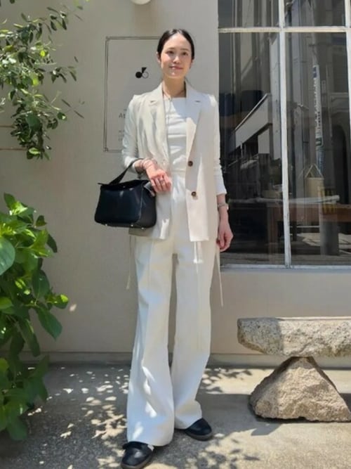 のびのびストレッチセンターラインマタニティパンツ（マタニティ