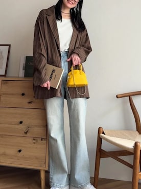 「マニッシュ」｜神戸レタスさん（レディース・162cm）の春コーディネート