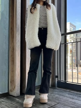 神戸レタスさん（レディース・162cm）の冬コーディネート