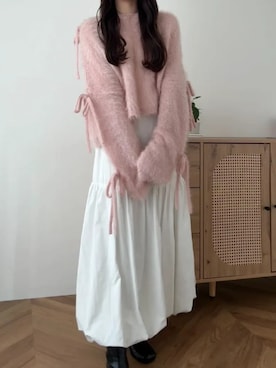 「KOBE LETTUCE（コウベレタス）のアイテム」を使った、神戸レタスさん（レディース・158cm）の春コーディネート