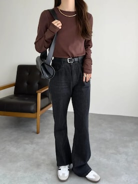 「KOBE LETTUCE（コウベレタス）のアイテム」を使った、神戸レタスさん（レディース・158cm）の冬コーディネート