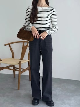 「KOBE LETTUCE（コウベレタス）のアイテム」を使った、神戸レタスさん（レディース・158cm）の春コーディネート