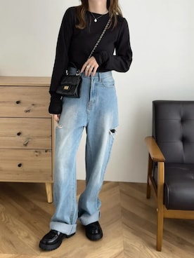 神戸レタスさん（レディース・152cm）の冬コーディネート