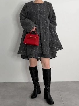 「Petitle（プチレ）のアイテム」を使った、神戸レタスさん（レディース・152cm）の冬コーディネート