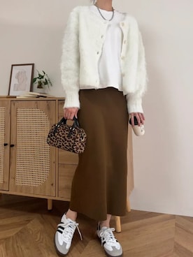 「KOBE LETTUCE（コウベレタス）のアイテム」を使った、神戸レタスさん（レディース・162cm）の冬コーディネート