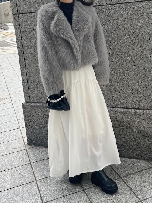 Scottie　カリンカ　ロンパース⭐︎希望額あれば教えてください⭐︎ ラフィーガーゼギャザーロングSK / sax blue | 商品 | つたう