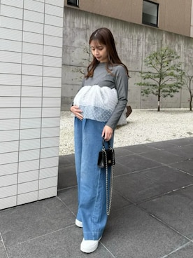 「KOBE LETTUCE（コウベレタス）のアイテム」を使った、神戸レタスさん（レディース・160cm）の春コーディネート